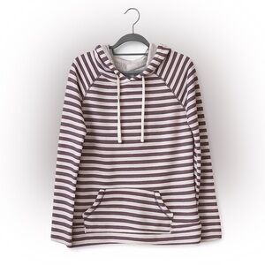 BLUE CRUSH | Terrycloth Striped Hoodie with Drawstrings